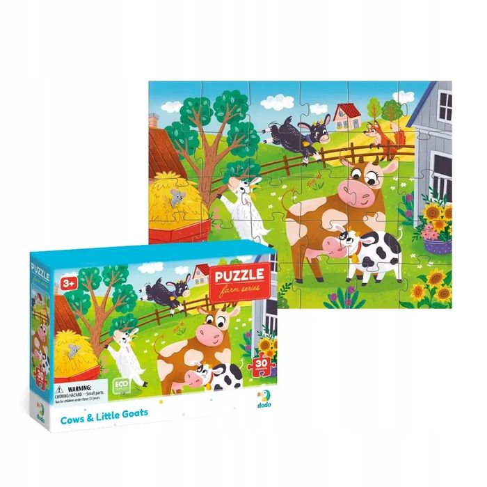 Puzzle DODO "Krowy i kozy". bez marki. Nowy Produkt