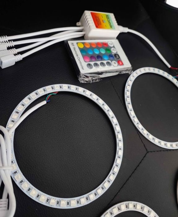 (Negociável)Angels Eyes RGB Novos Com Comando para Golf MK4
