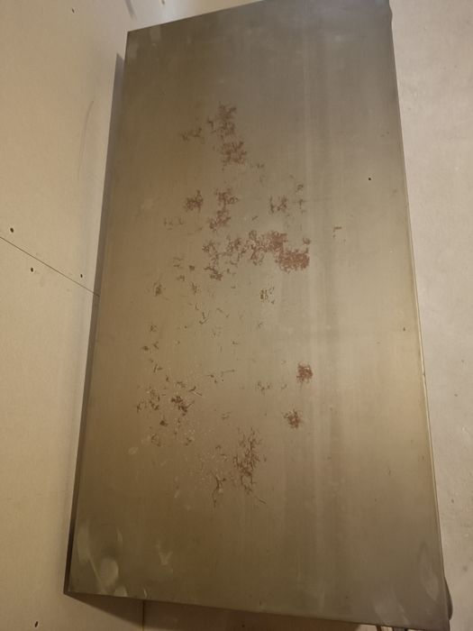 Stylowa ława, stolik kawowy z blachy