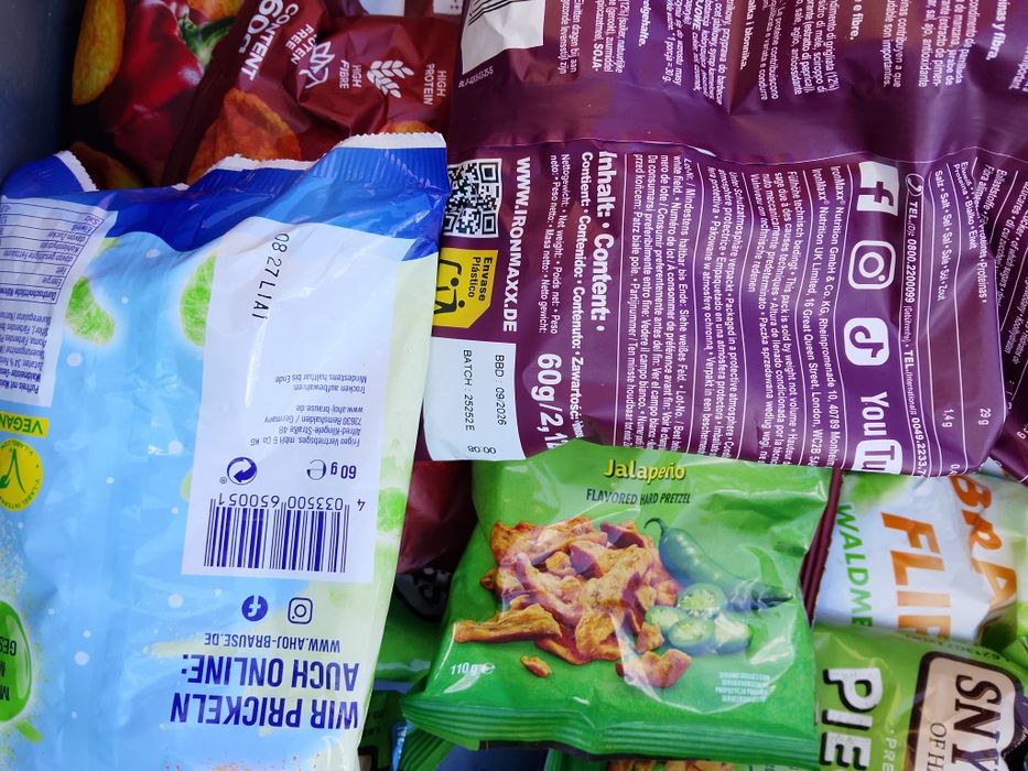 24 sztuki chipsy proteinowe+ostre mix