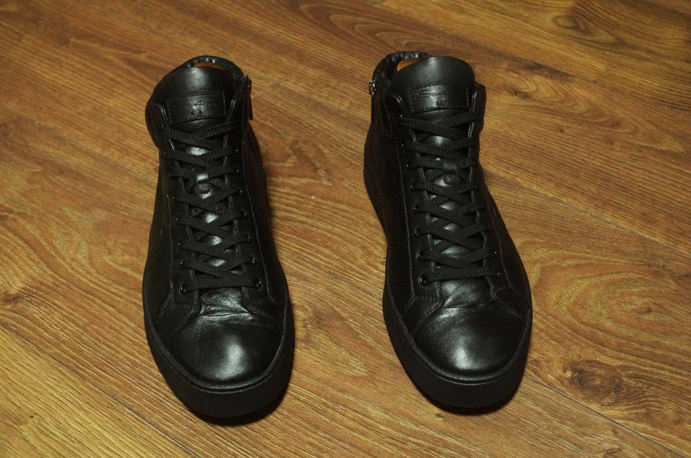 Черевики Santoni High Top Leather Premium Mid boots оригінал 45 розмір