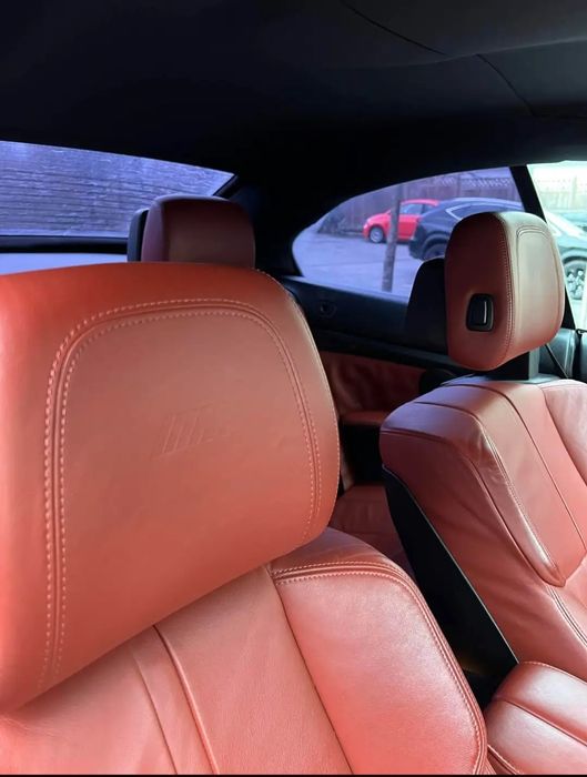 Bmw e93 m3 fotele grzane pamiec pompowane  komplet  skór  czerwonych