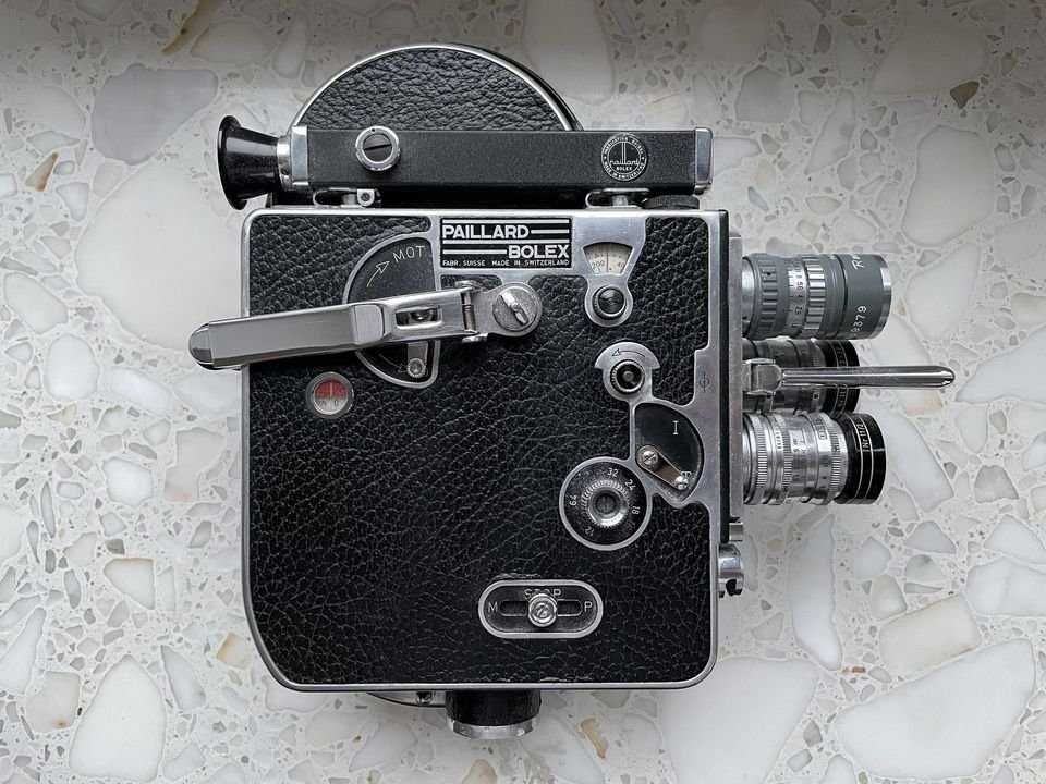 Kamera analogowa Bolex H8 Double 8mm non-reflex + 3 Kamera analogowa Bolex H8 Double 8mm non-reflex + 3