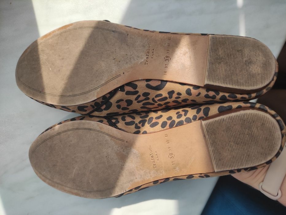 Baleriny Zara panterka jak nowe rozmiar 38