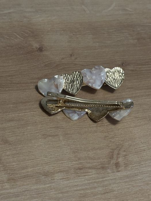 zestaw spinek klamerek do włosów serduszka