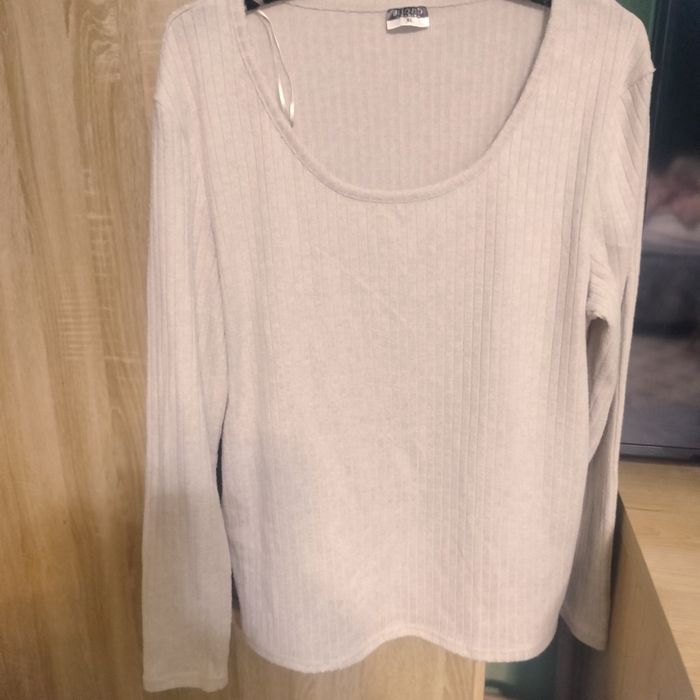 Bluzka damska sweter prążki długi rękaw Beloved XL