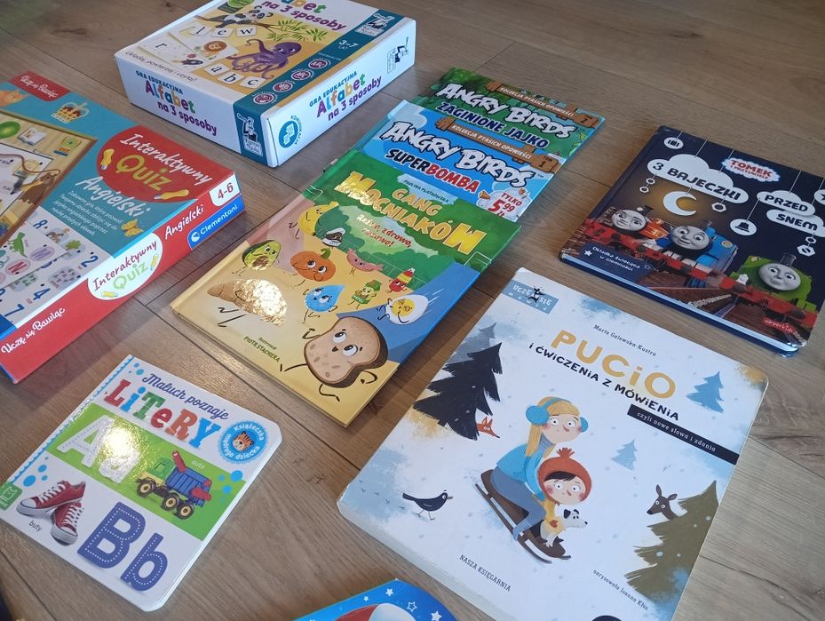 Zabawki, książki, gry edukacyjne, pluszaki