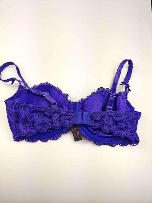 La Senza biustonosz stanik koronkowy chabrowy 80D