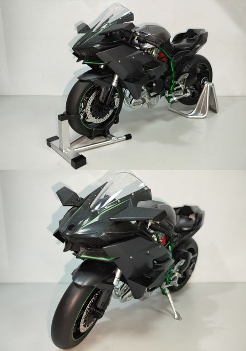Kawasaki Ninja H2R модель мотоцикла 1:6 со звуком светом и паром метал
