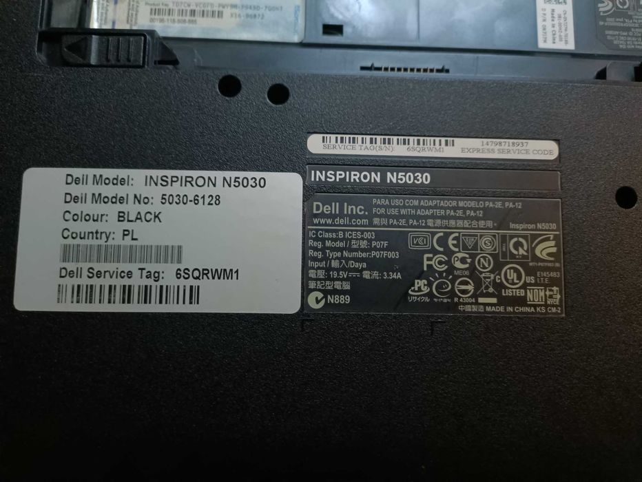 DELL INSPIRON laptop RAM 4GB komputer przenośny ekran 15,6" notebook