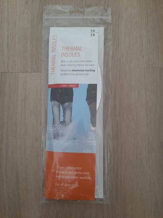 wkładki ogrzewające do butów 38/39