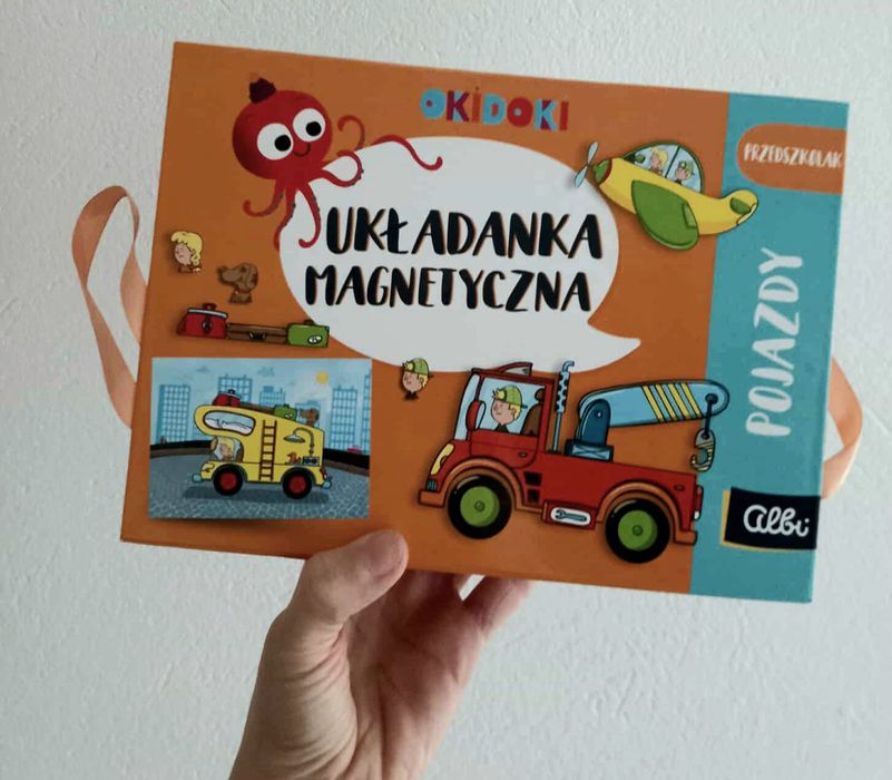 Magnetyczna gra pojazdy Nietrafiony present z opakowaniem ALBI orygina