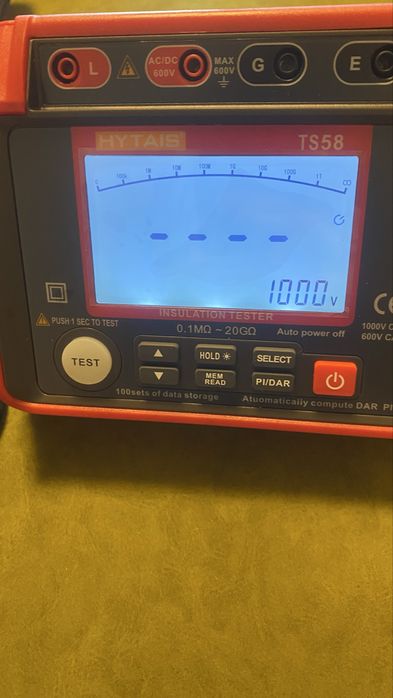 Мегаомметр HYTAIS TS58 до 1000В