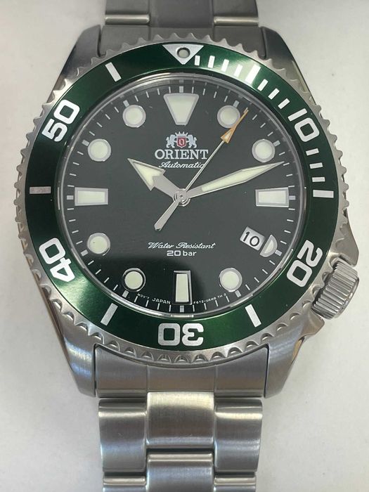 Relógio Orient Automático Triton 43mm Mostrador Verde-Novo c/ Garantia