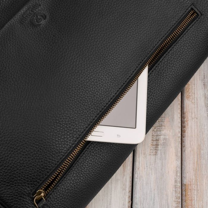 torba męska skórzana na ramię na laptopa czarna paolo peruzzi im-03-bl