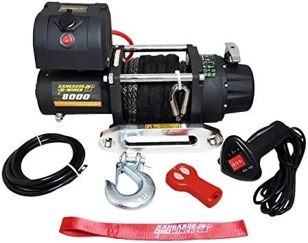 Лебедка PowerWinch k 8000 sr-12v с синтетическим тросом