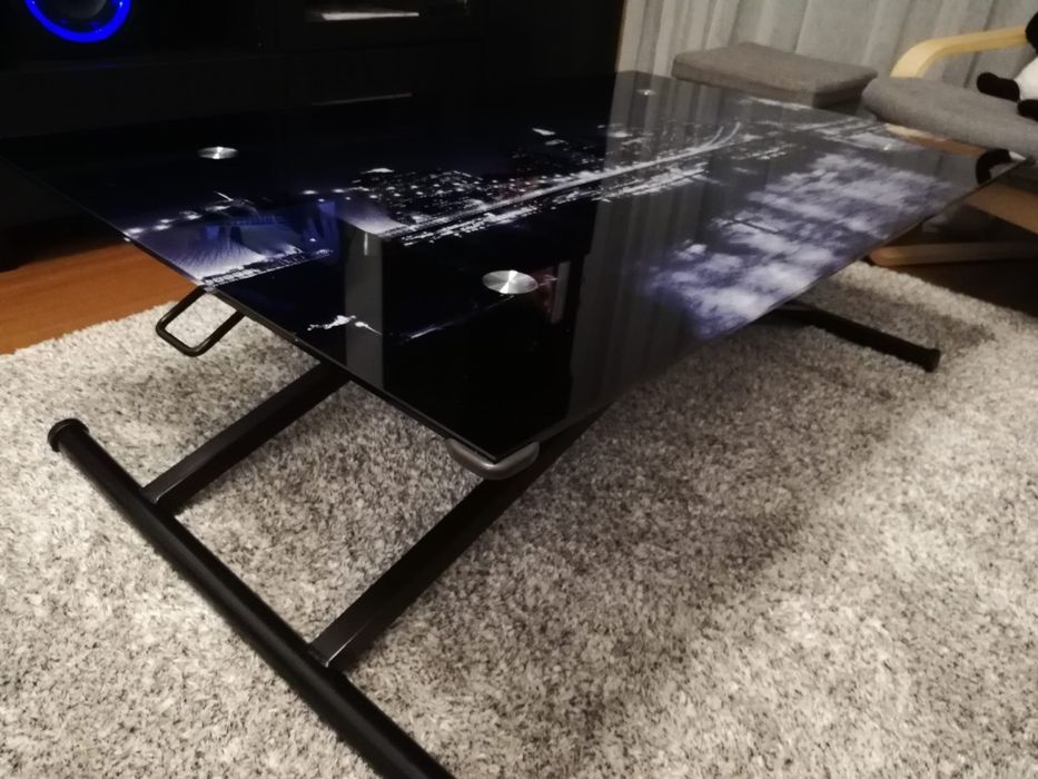 Mesa de centro elevável