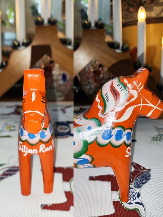 68.Konik Dalahäst Dalarna szwedzki cudowny oryginalny dekoracyjny prez