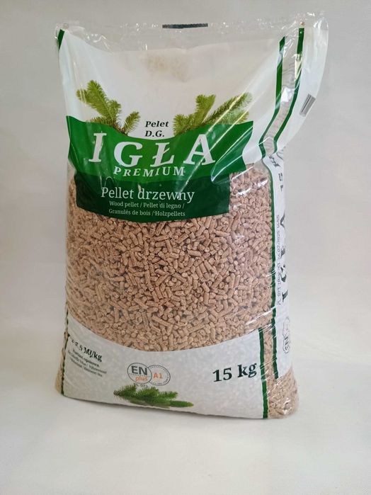 Pellet drzewny Igła Pelet Igła premium Sosnowy Certyfikat A1 en Plus