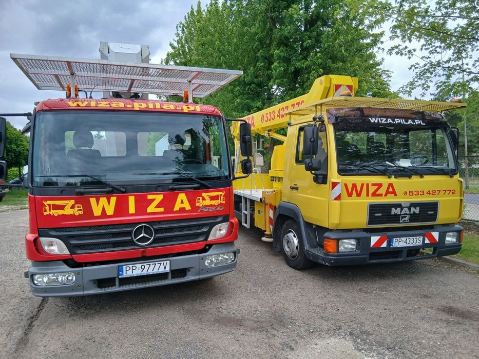 Podnosnik koszowy, usługi podnośnikiem koszowym  Chodzież  Wągrowiec i okolice