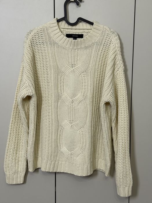 Kremowy sweter damski M