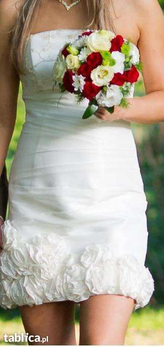 suknia wizytowa, ślubna, poślubna R.38