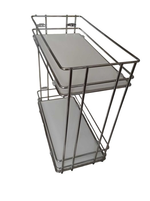 Kosz Cargo Mini Dwupoziomowe Compagnucci  300Mm Chrom Biały