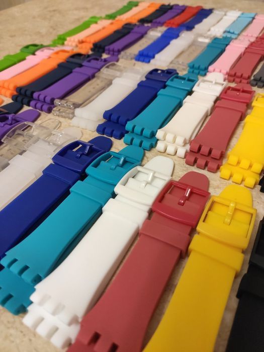 Ремешки Swatch, силіконові ремінці свотч
