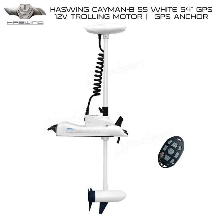 silnik dziobowy GPS Haswing Cayman 55LBS/12V kotwica tempomat pilot