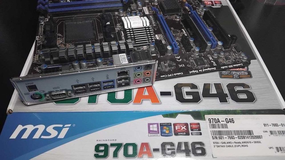 AM3+ Fx Phenom Msi 970A-G46 125w Usb3 Sata3