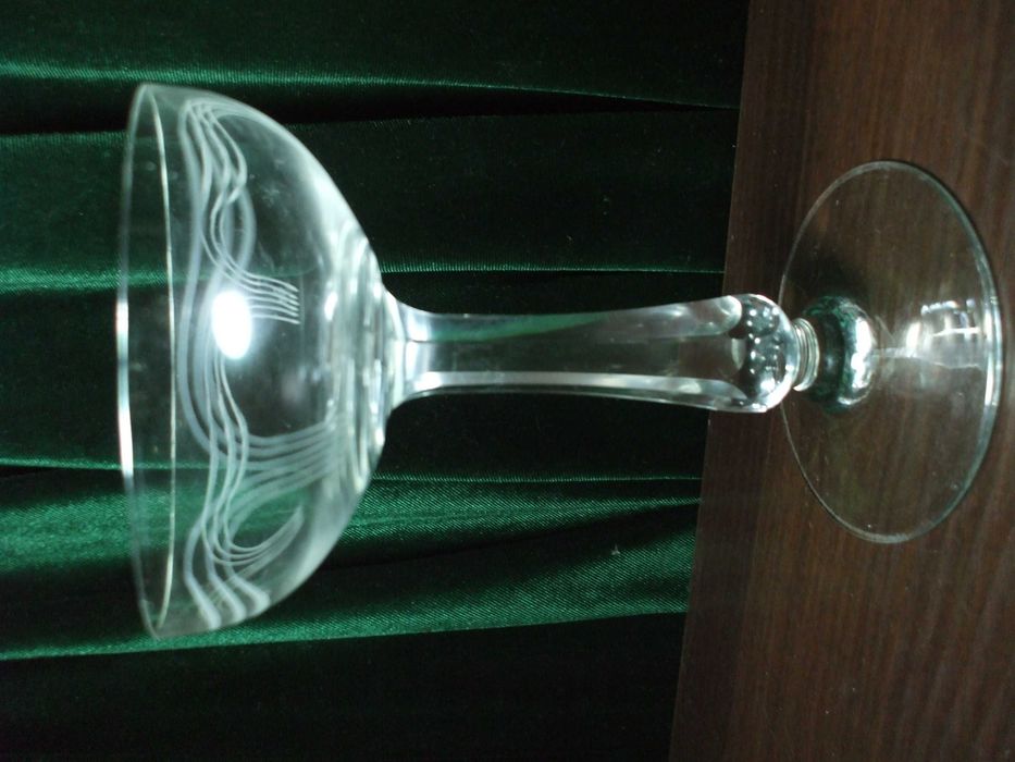 Мальцовский Бокал для шампанского. До 1920-1940 годов. Граненная ножка