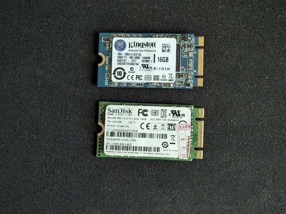 Накопичувачі M.2 SSD Kingston + SanDisk