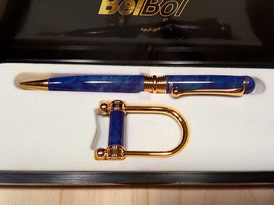 Caneta BelBol Artic Azul + Porta-Chaves - Edição Limitada