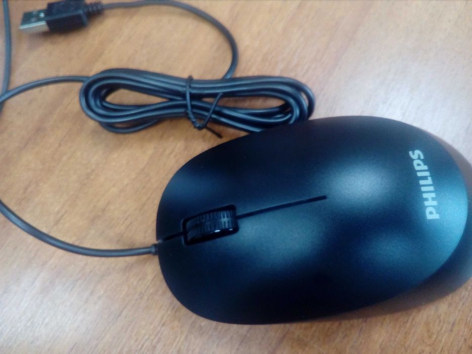 мышка, компьютерная проводная, USB, Philips