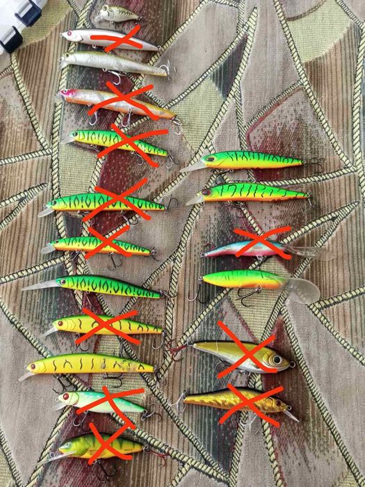 Воблери та коробки від відомих фірм