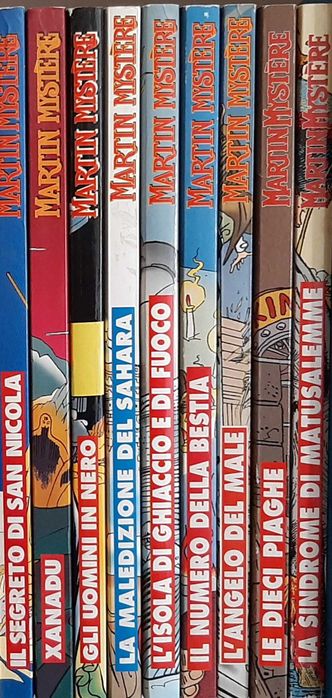 Lote de 9 álbuns do Martin Mystère Gigante, Speciale em italiano