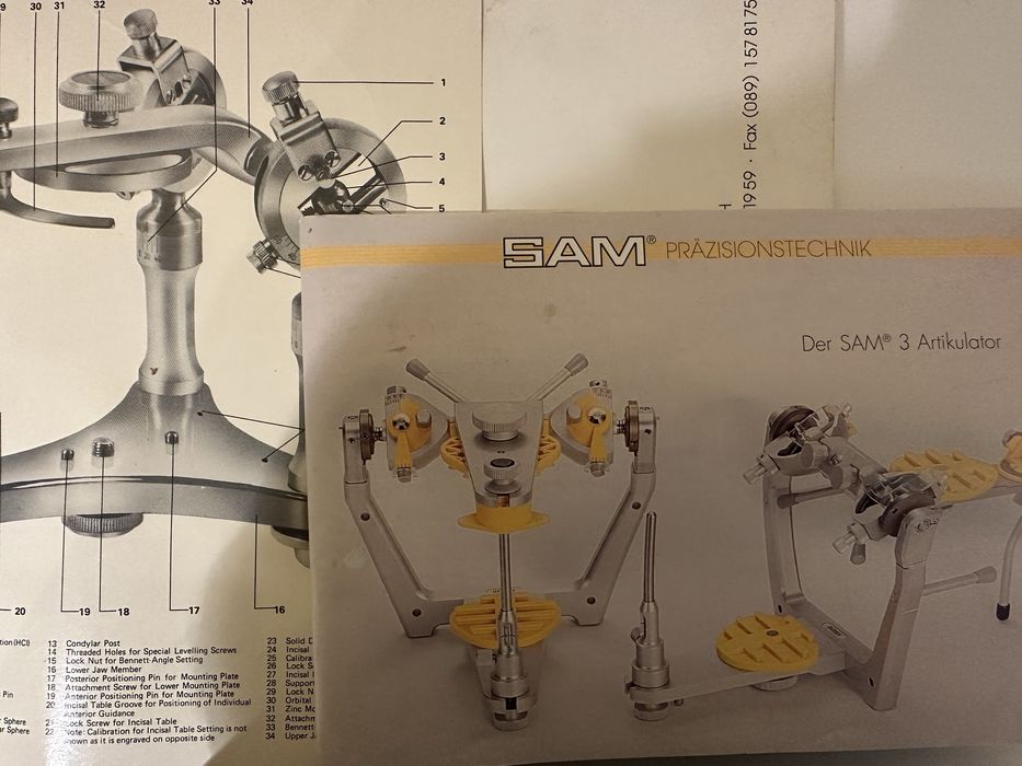 Articulador SAM 3 dentária mais extras