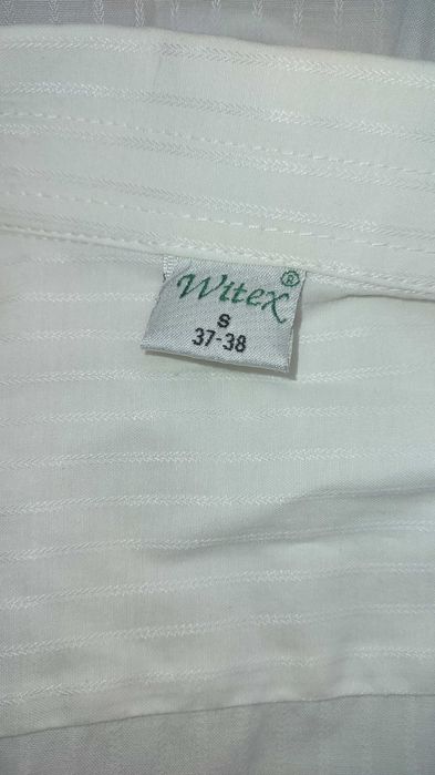 Męska klasyczna kremowa koszula w paseczki 37-38 M/L Witex Vintage