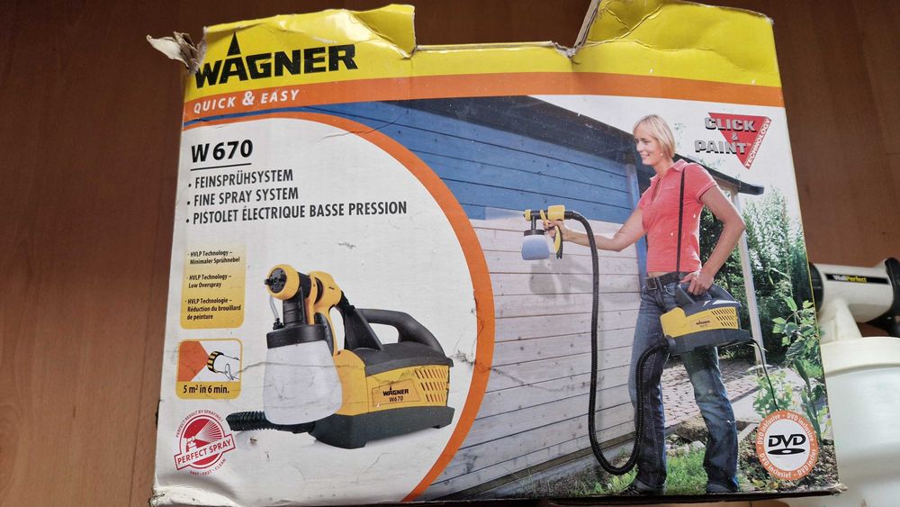 Agregat malarski Wagner W 670 + osprzęt, instrukcje – sprawny