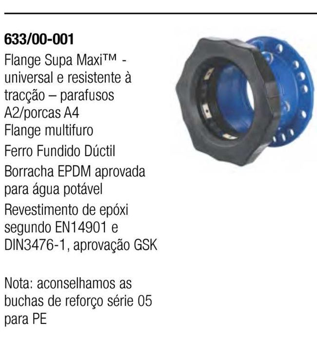 Flanges Supa Maxi AVK Novas