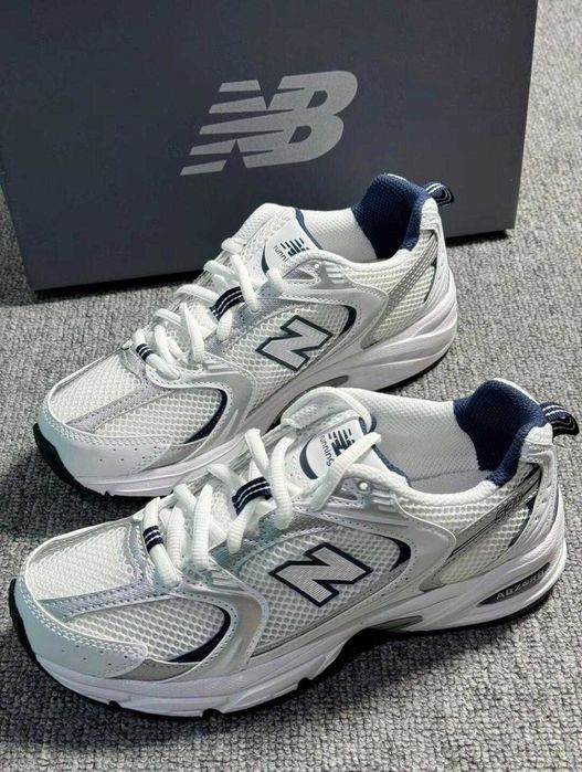 New Balance 530 White Silver Navy R.42