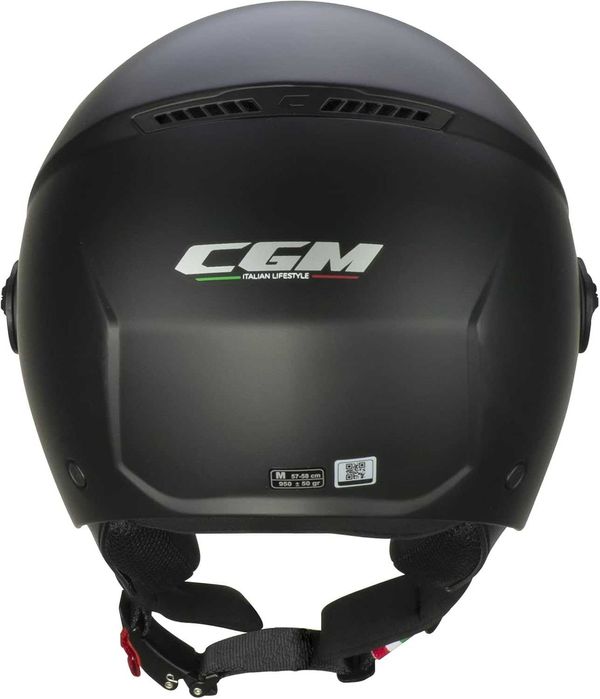 Мотоциклетний шолом CGM FLO матово-чорний M2 розмір 57-58 см