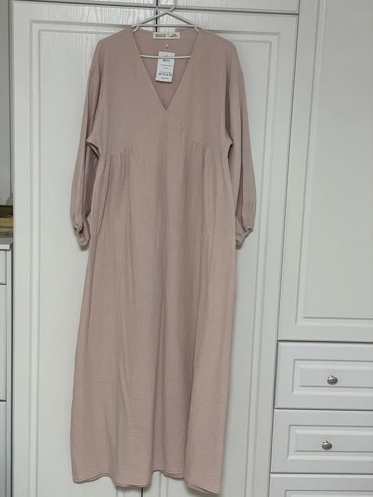 Сукня пудро-рожева з мусліну Bekhtir