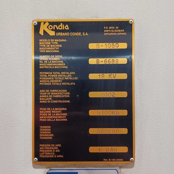 Máquina KONDIA B1050