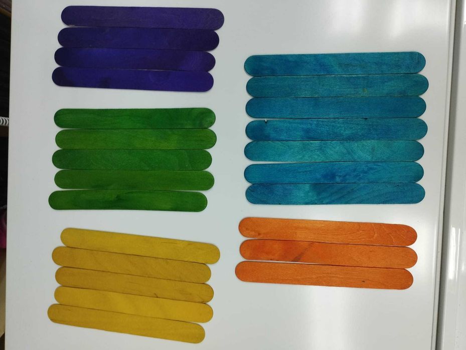 Paus de Gelado Coloridos