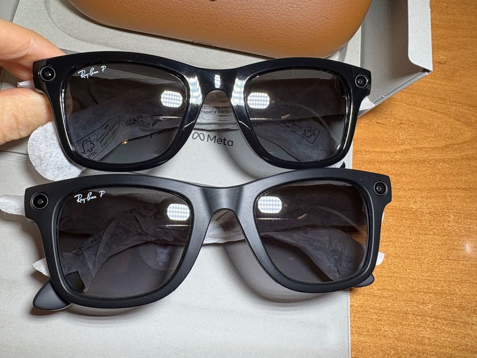 Gen 1 Smart okulary Ray Ban Meta RW4006 Wayfarer szare