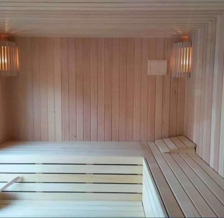 Piękna Sauna Ogrodowa zewnętrzna 3,5x2m + Piec  Leasing Raty