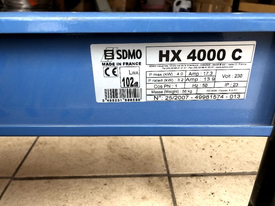 Генератор Sdmo 4000 С