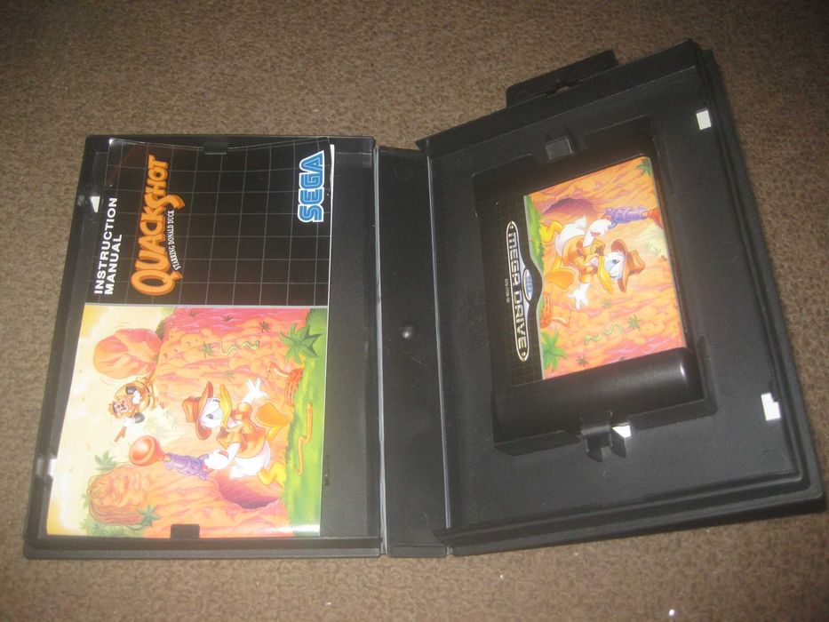 Jogo "Quackshot Starring Donald Duck" para Sega Mega Drive/Completo!