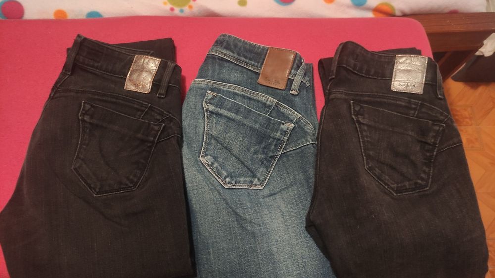 Calças de ganga salsa